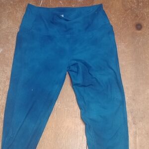 Blue High-Waisted Leggings